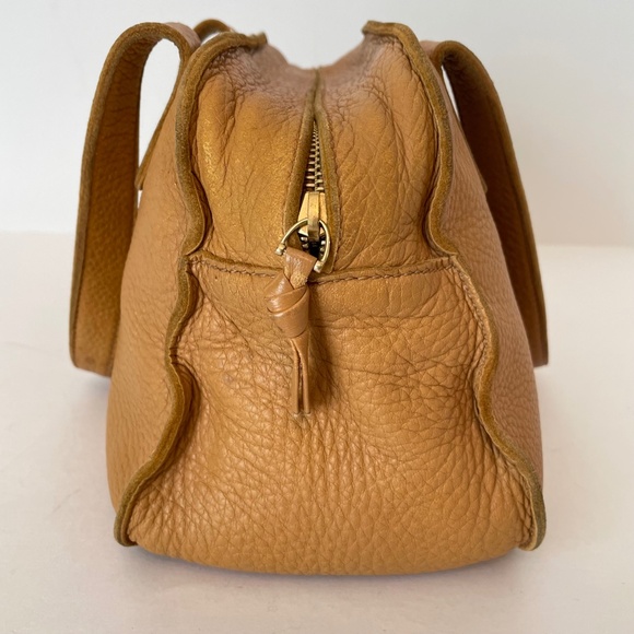 Bottega Veneta Cervo Butterscotch Brown Shoulder Hand Bag Vintage Boston - Picture 8 of 16